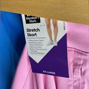 Pink shorts under a skirt